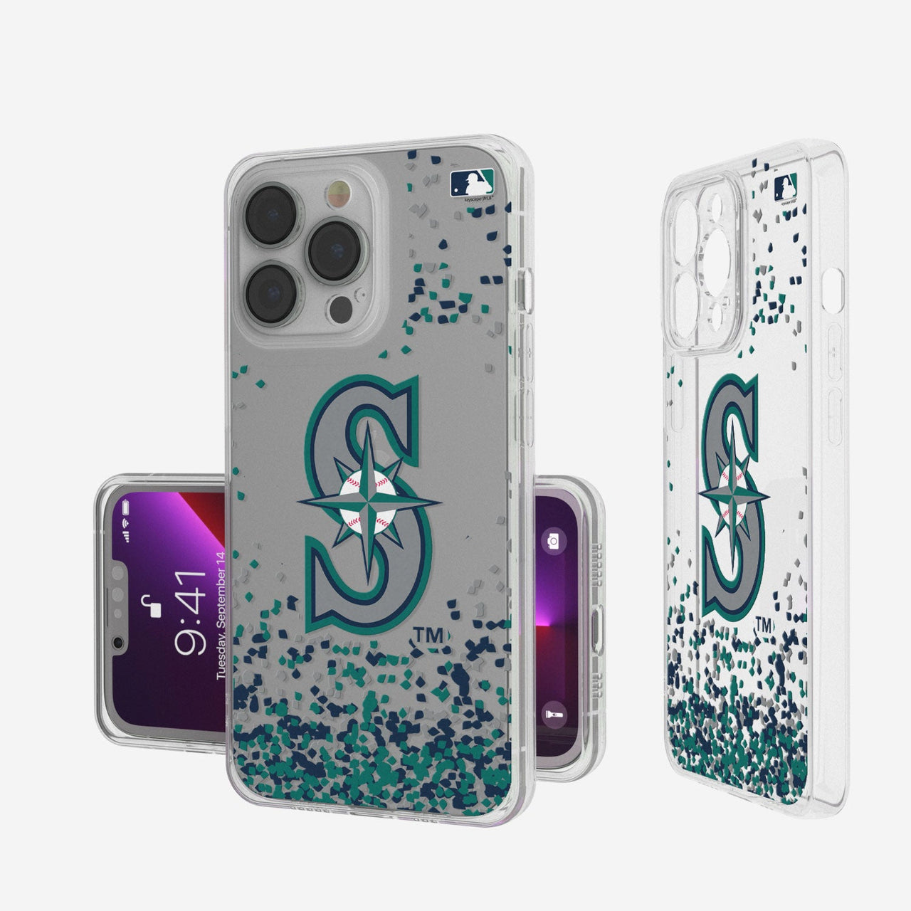 Seattle Mariners Confetti Clear Case-0