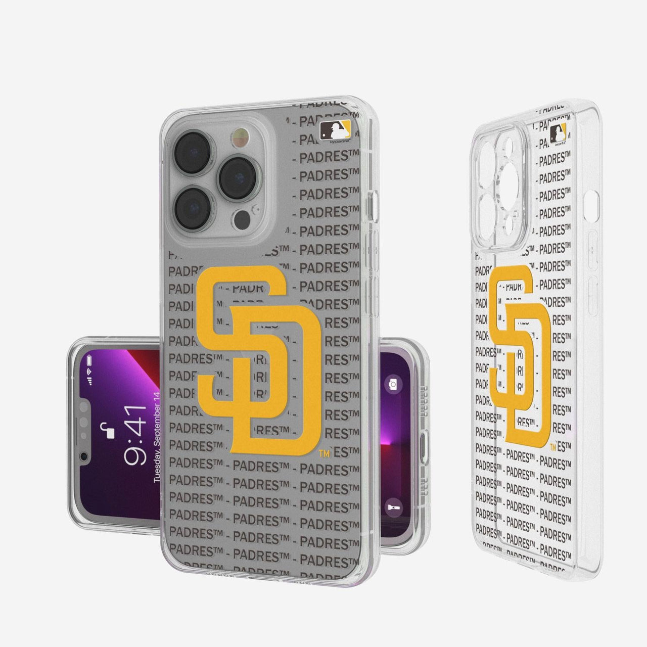 San Diego Padres Blackletter Clear Case-0