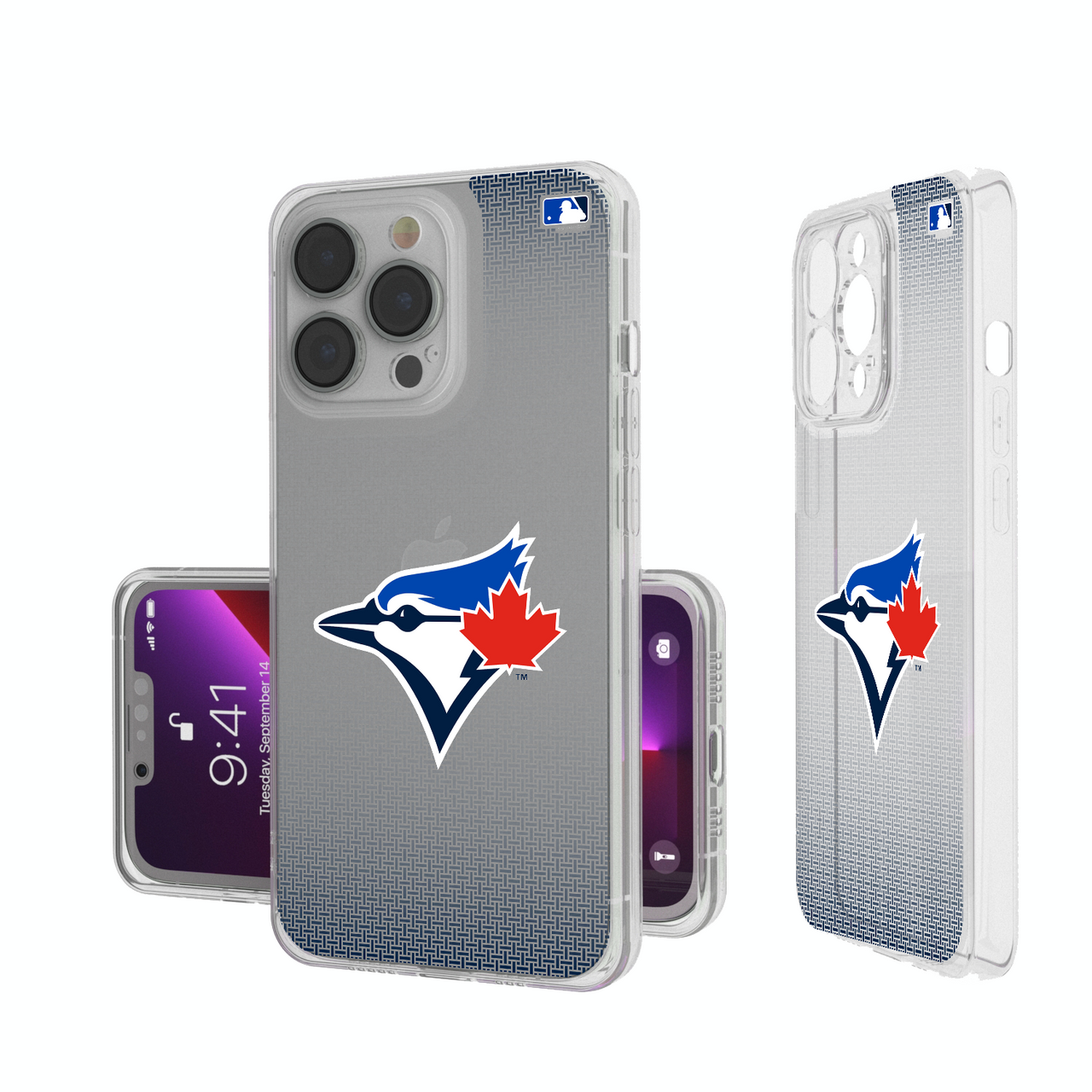 Toronto Blue Jays Linen Clear Phone Case-0