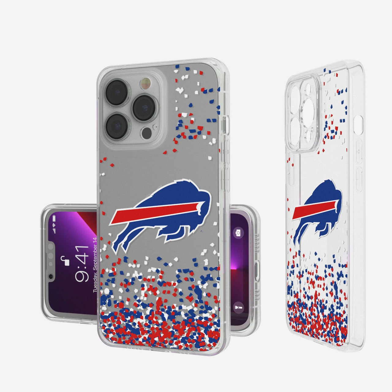 Buffalo Bills Confetti Clear Case-0