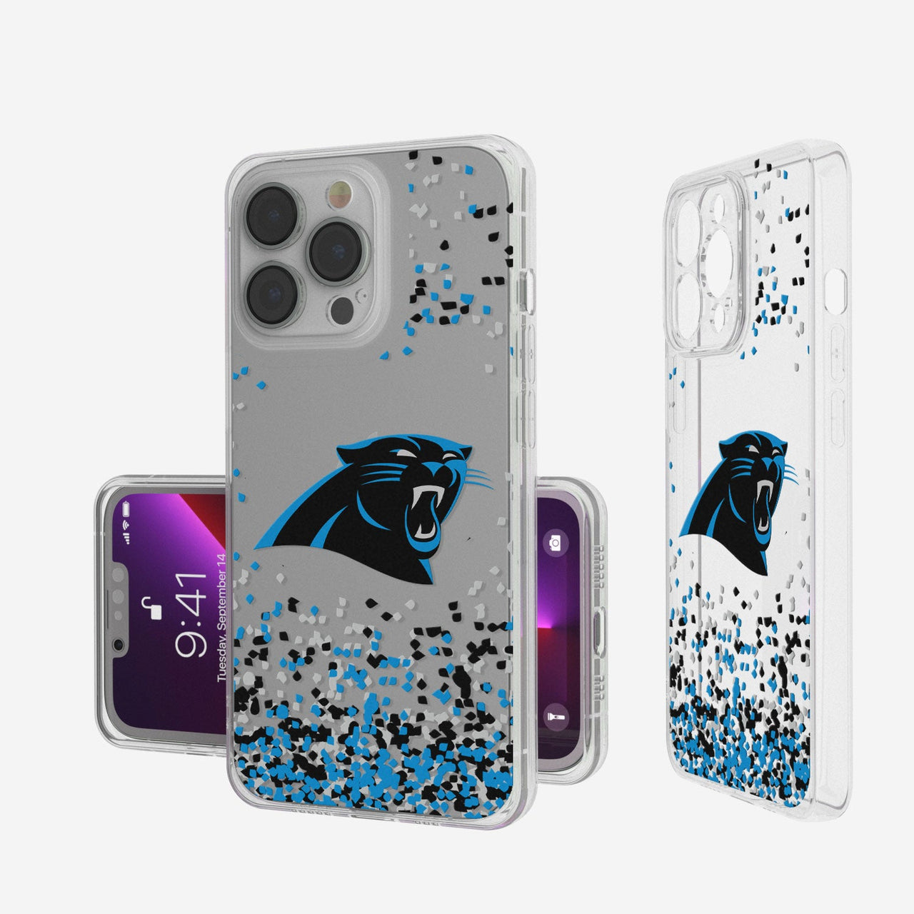 Carolina Panthers Confetti Clear Case-0