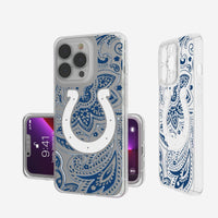 Thumbnail for Indianapolis Colts Paisley Clear Case-0