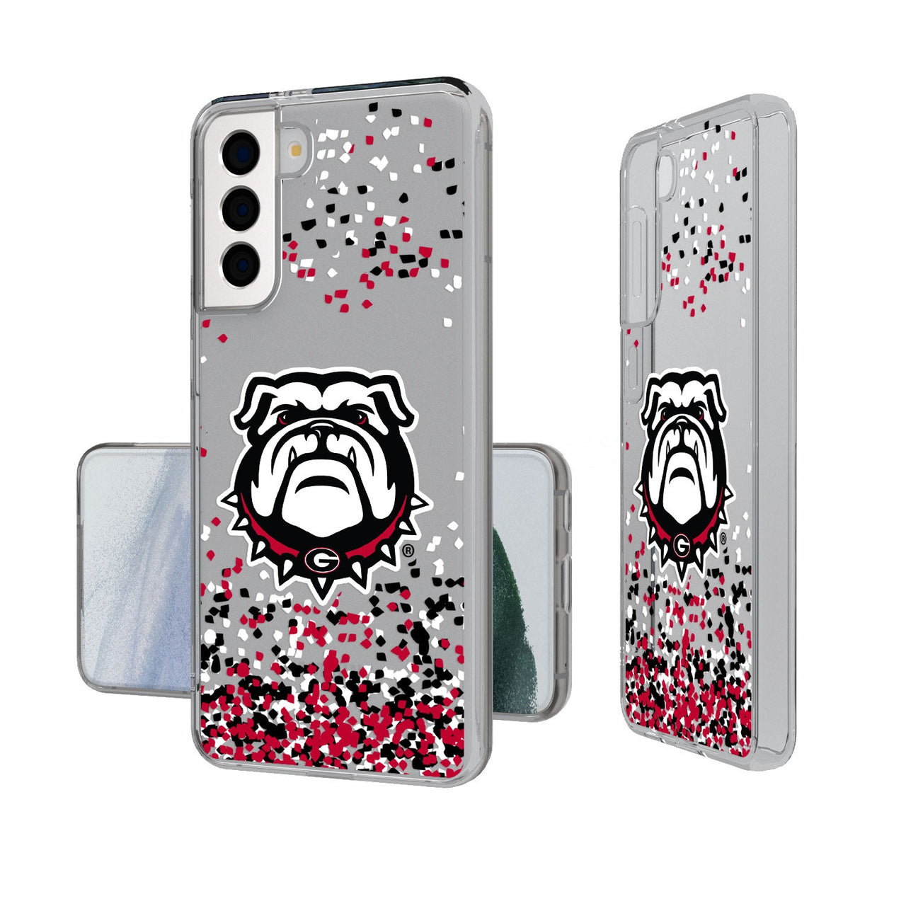 Georgia Bulldogs Confetti Clear Case-19