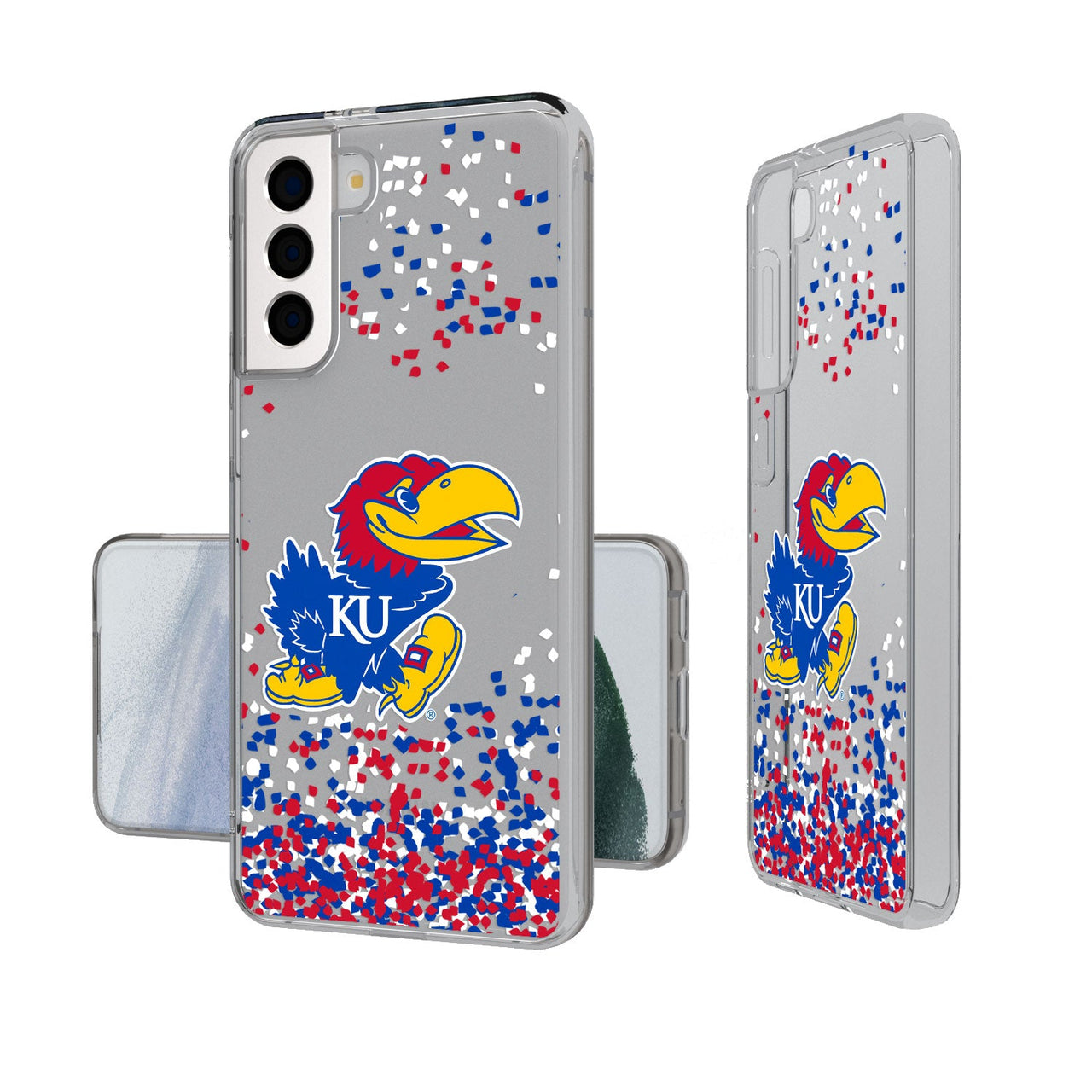 Kansas Jayhawks Confetti Clear Case-19