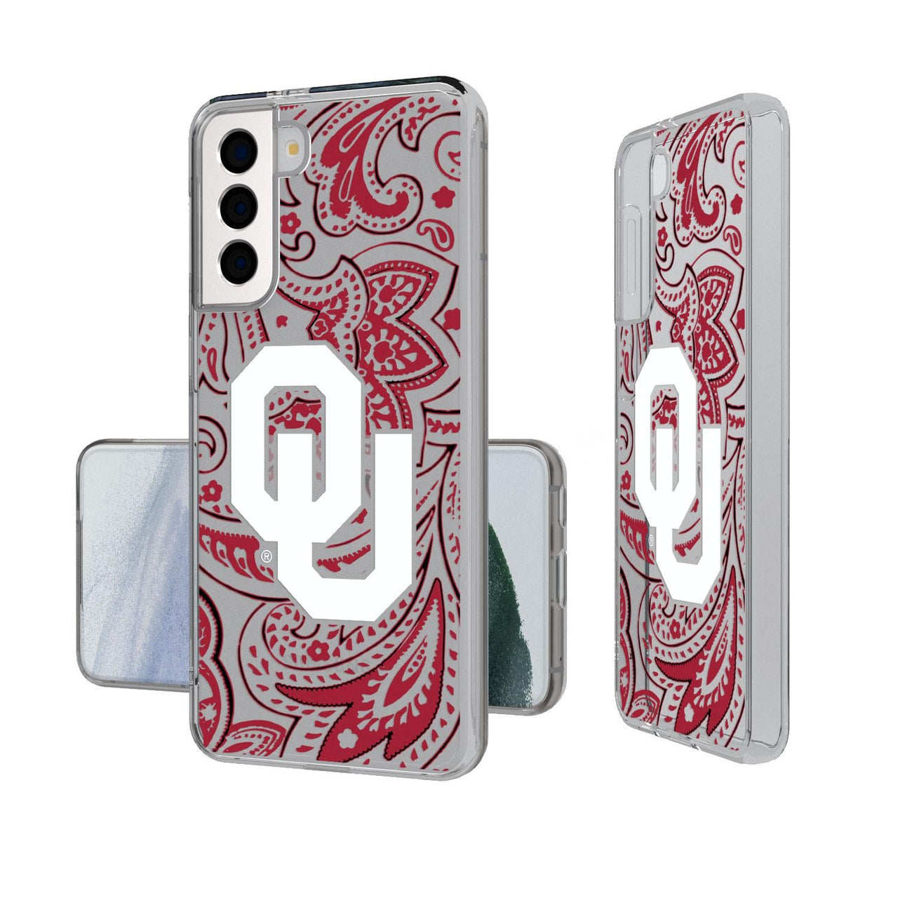 Oklahoma Sooners Paisley Clear Case-1