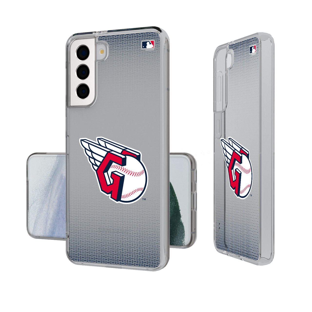 Cleveland Guardians Linen Clear Phone Case-1