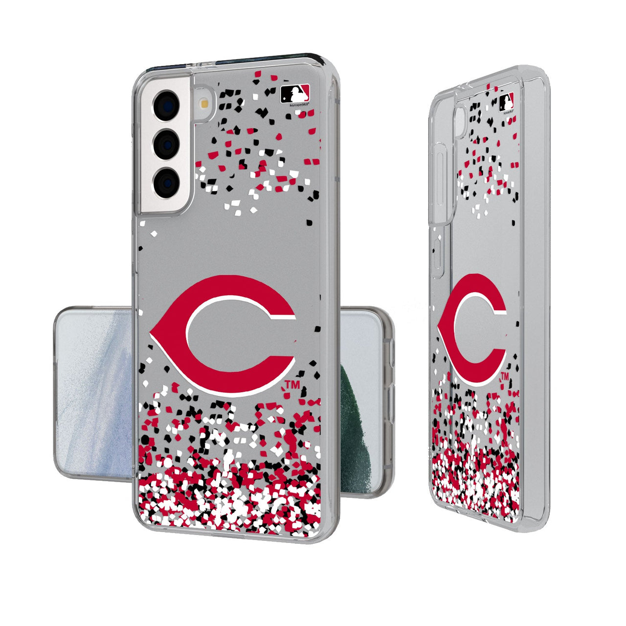 Cincinnati Reds Confetti Clear Case-19