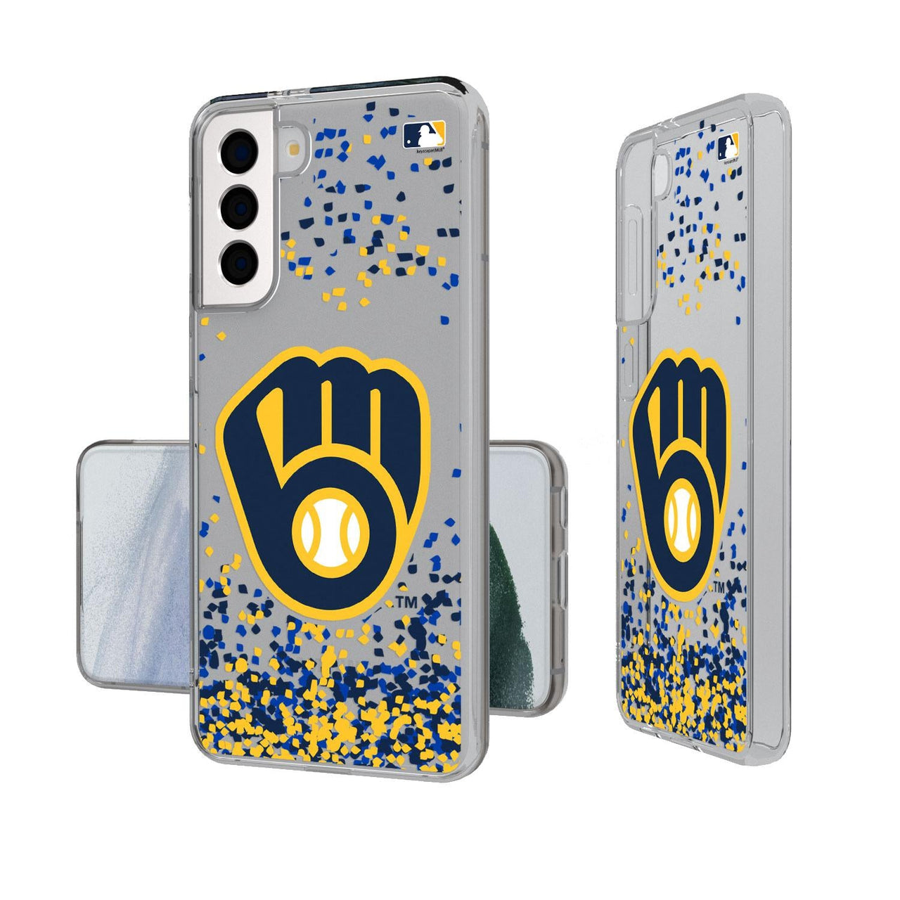 Milwaukee Brewers Confetti Clear Case-1