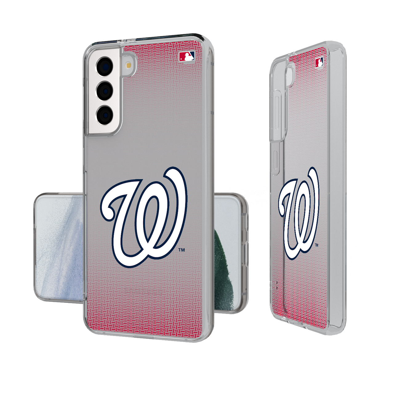 Washington Nationals Linen Clear Phone Case-1