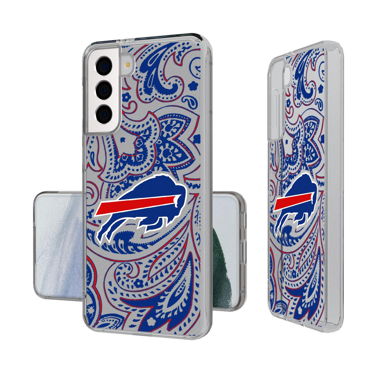 Buffalo Bills Paisley Clear Case-1