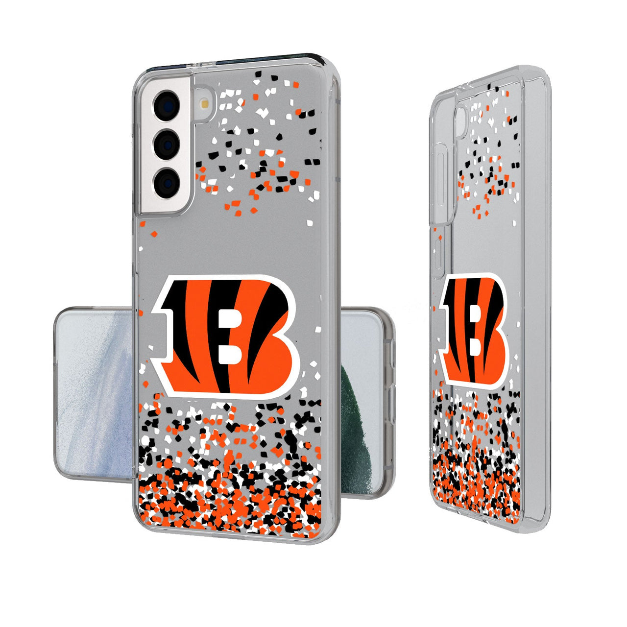 Cincinnati Bengals Confetti Clear Case-19