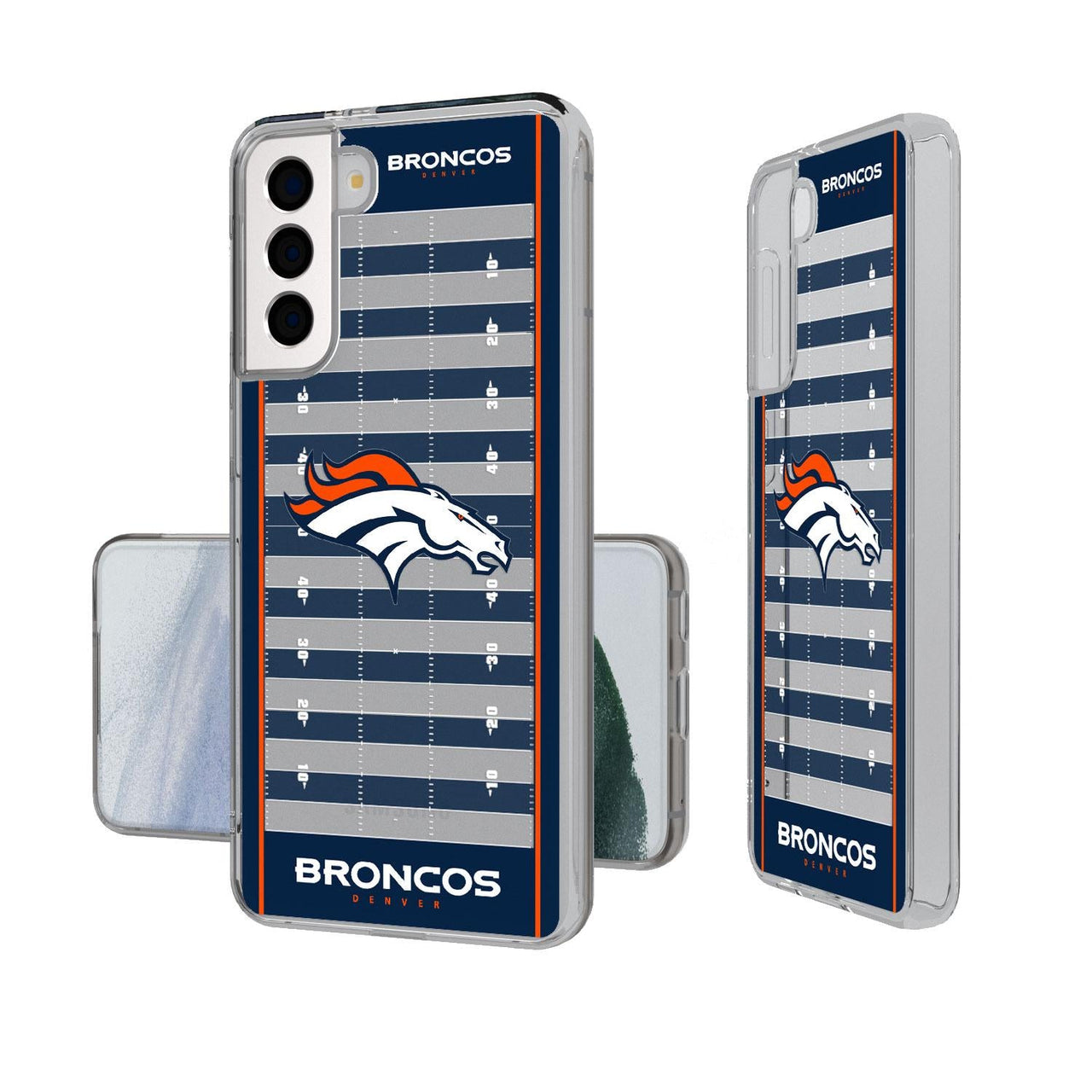 Denver Broncos Football Field Clear Case-1