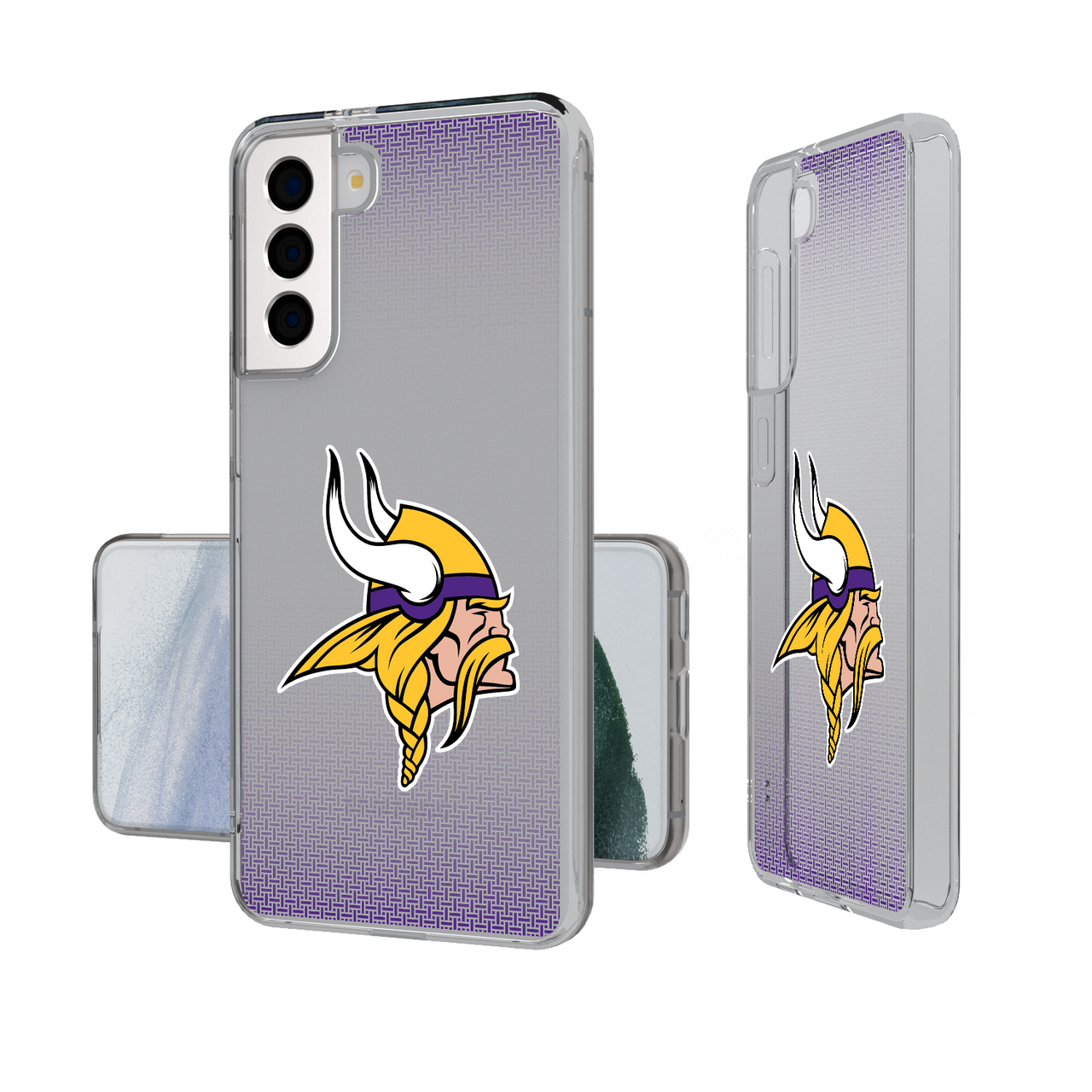 Minnesota Vikings Linen Clear Phone Case-1