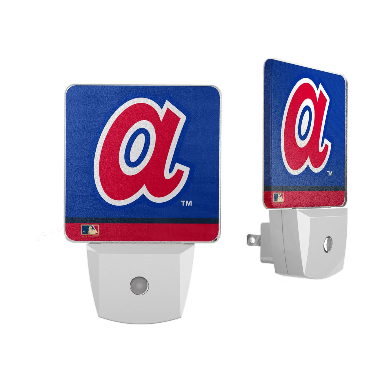 Atlanta Braves 1972-1980 - Cooperstown Collection Stripe Night Light 2-Pack-0