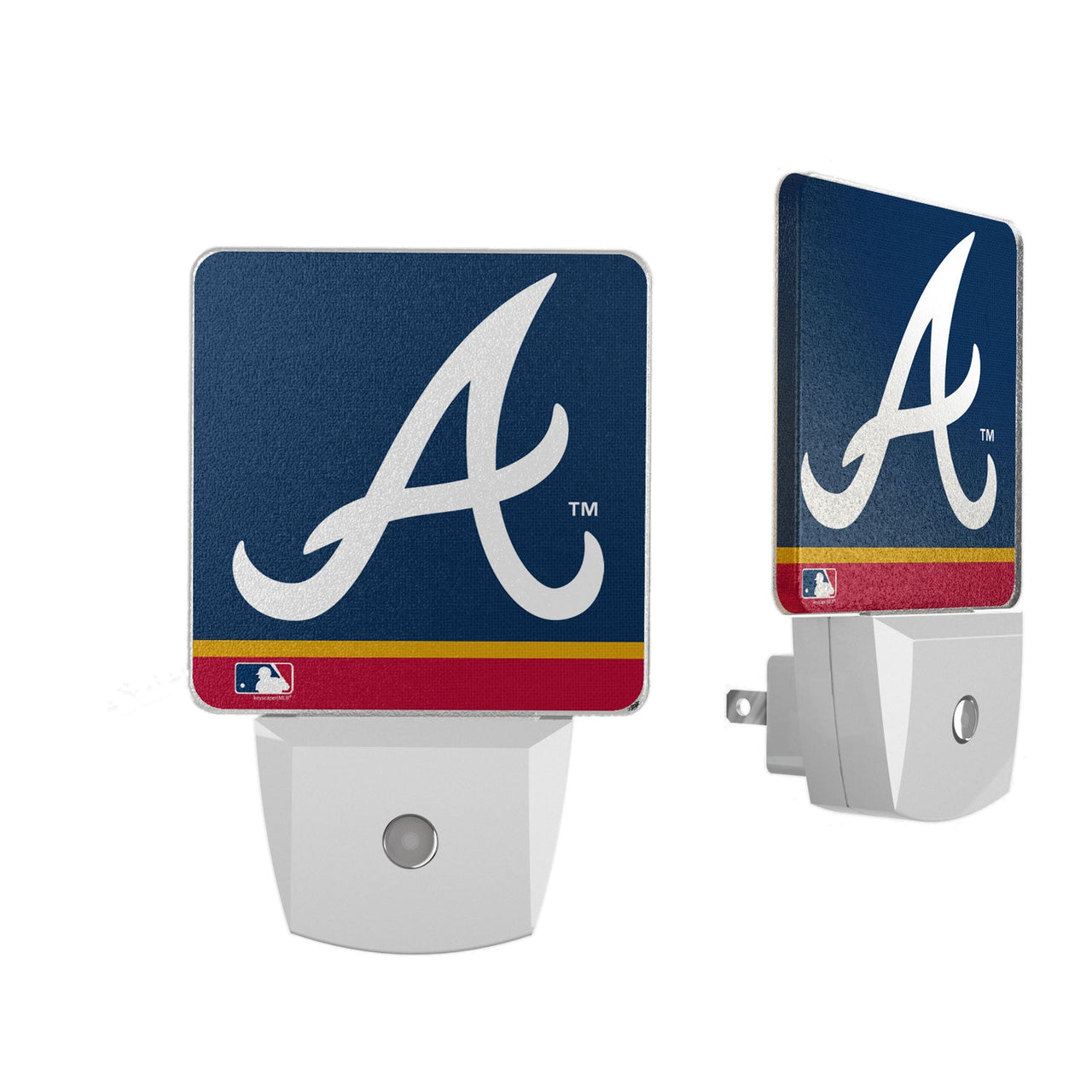 Atlanta Braves Stripe Night Light 2-Pack-0