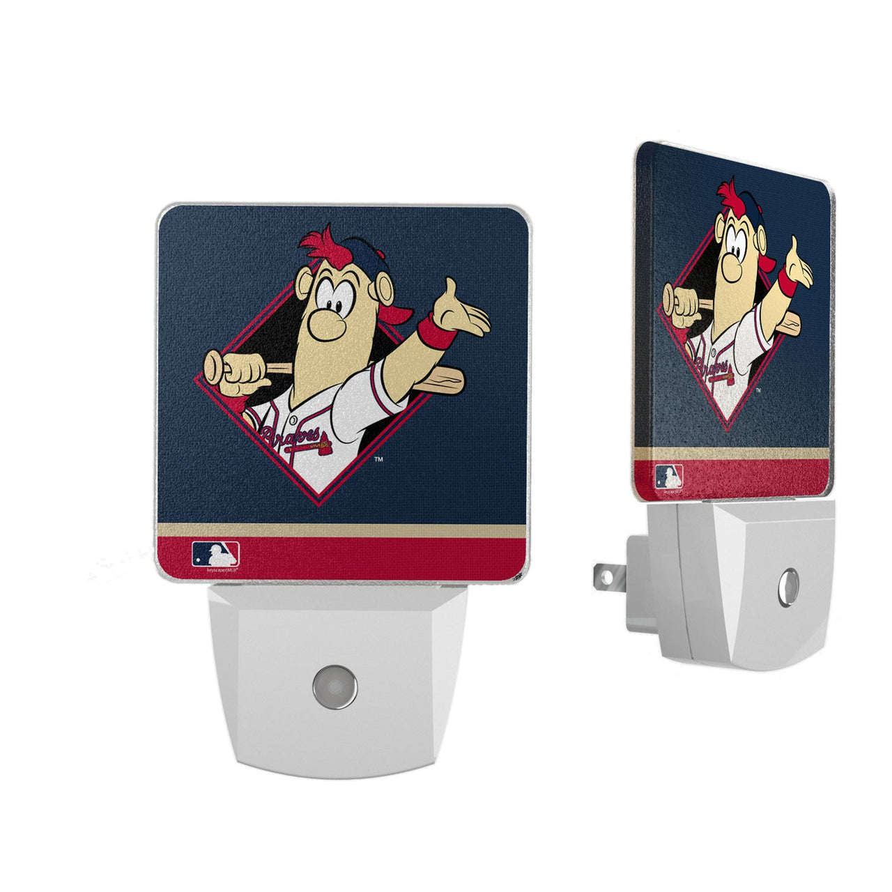 Atlanta Braves Stripe Night Light 2-Pack-0