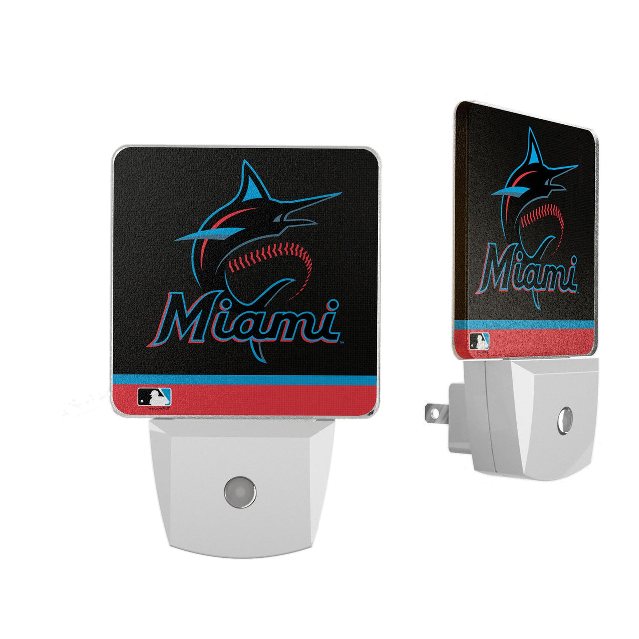 Miami Marlins Stripe Night Light 2-Pack-0