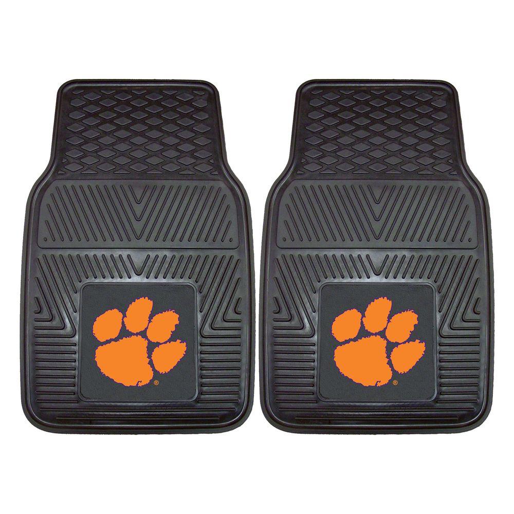 Clemson Tigers 2-Pc Vinyl Car Mat Set