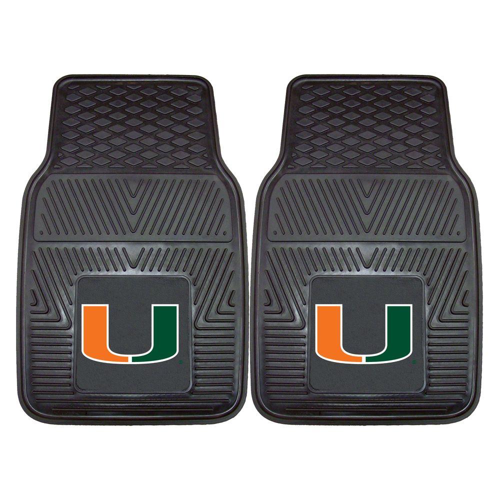 Miami Hurricanes 2-Pc Vinyl Car Mat Set