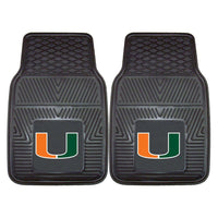 Thumbnail for Miami Hurricanes 2-Pc Vinyl Car Mat Set