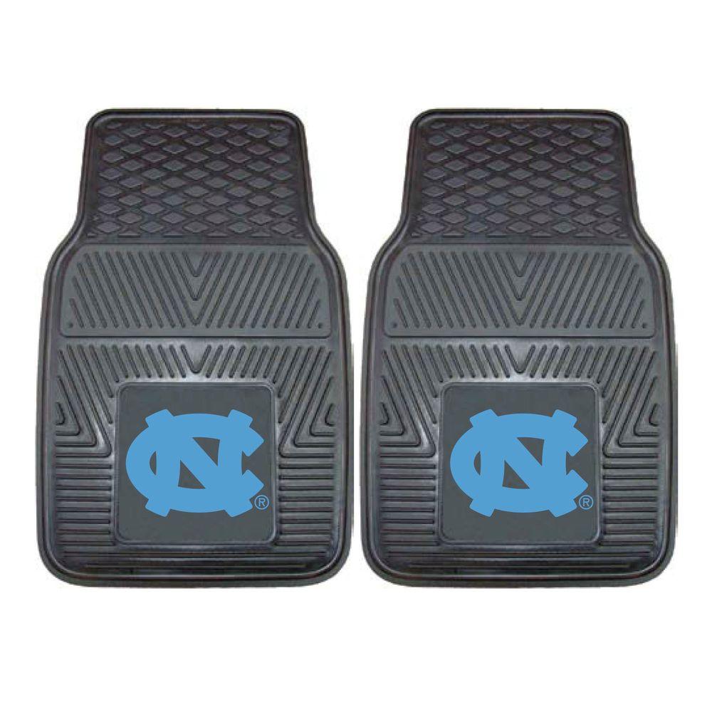 North Carolina Tar Heels 2-Pc Vinyl Car Mat Set